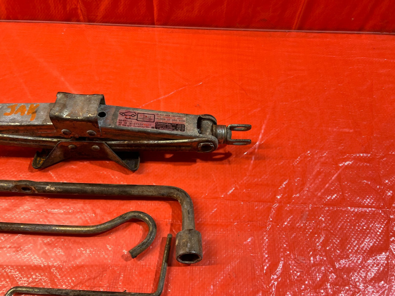02 06 ACURA RSX BASE & TYPE S EMERGENCY SPARE TIRE TOOL KIT TOOLS JACK OEM #934