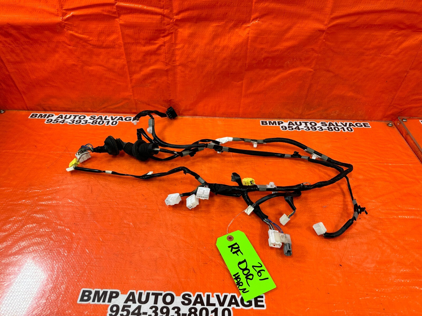 2002 02 LEXUS SC430   RIGHT FRONT DOOR WIRING HARNESS WIRE LOOM OEM #2610