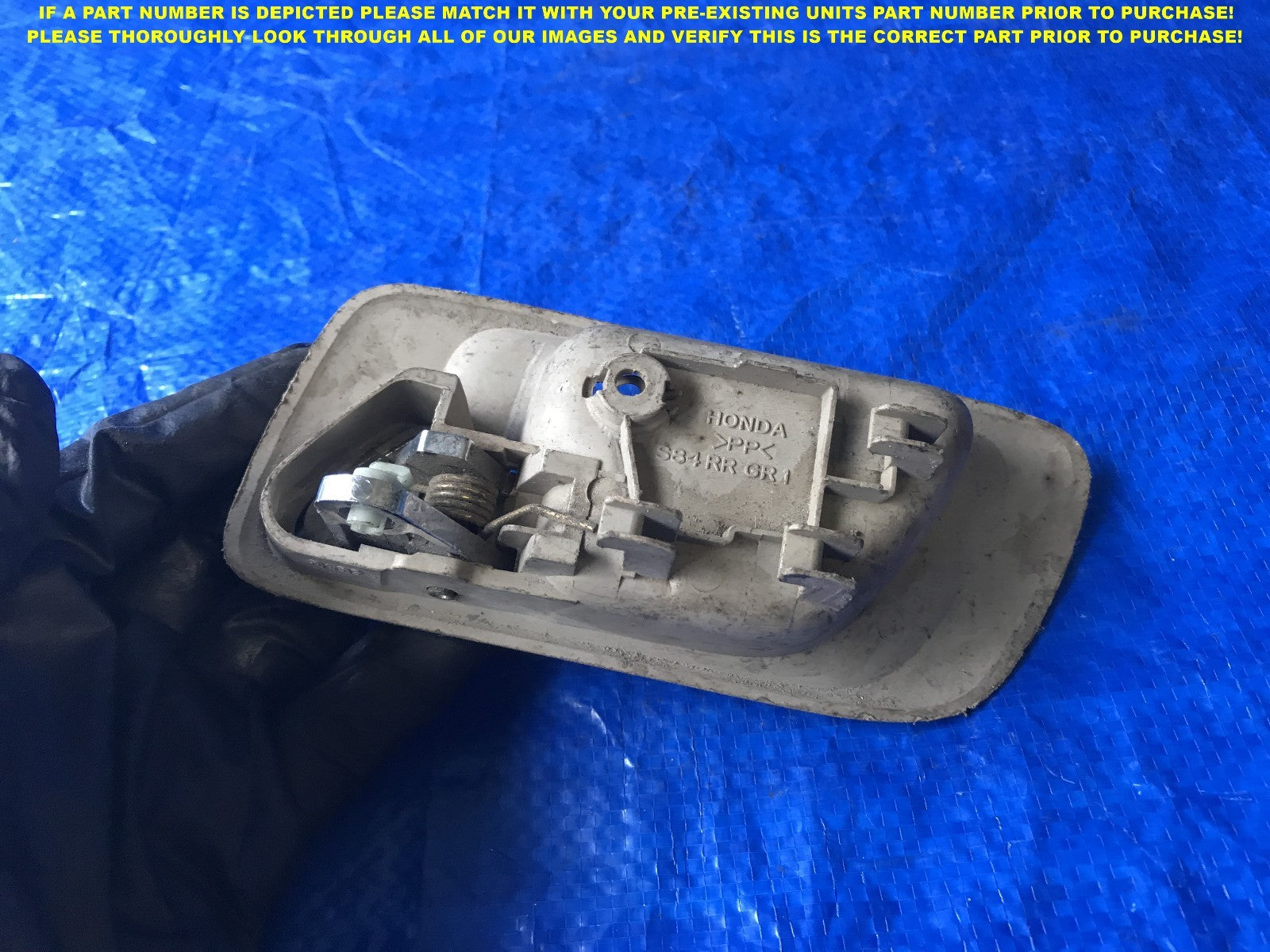 OEM 1998 99 2000 HONDA ACCORD SEDAN PASSENGER REAR RIGHT INTERIOR DOOR HANDLE 1