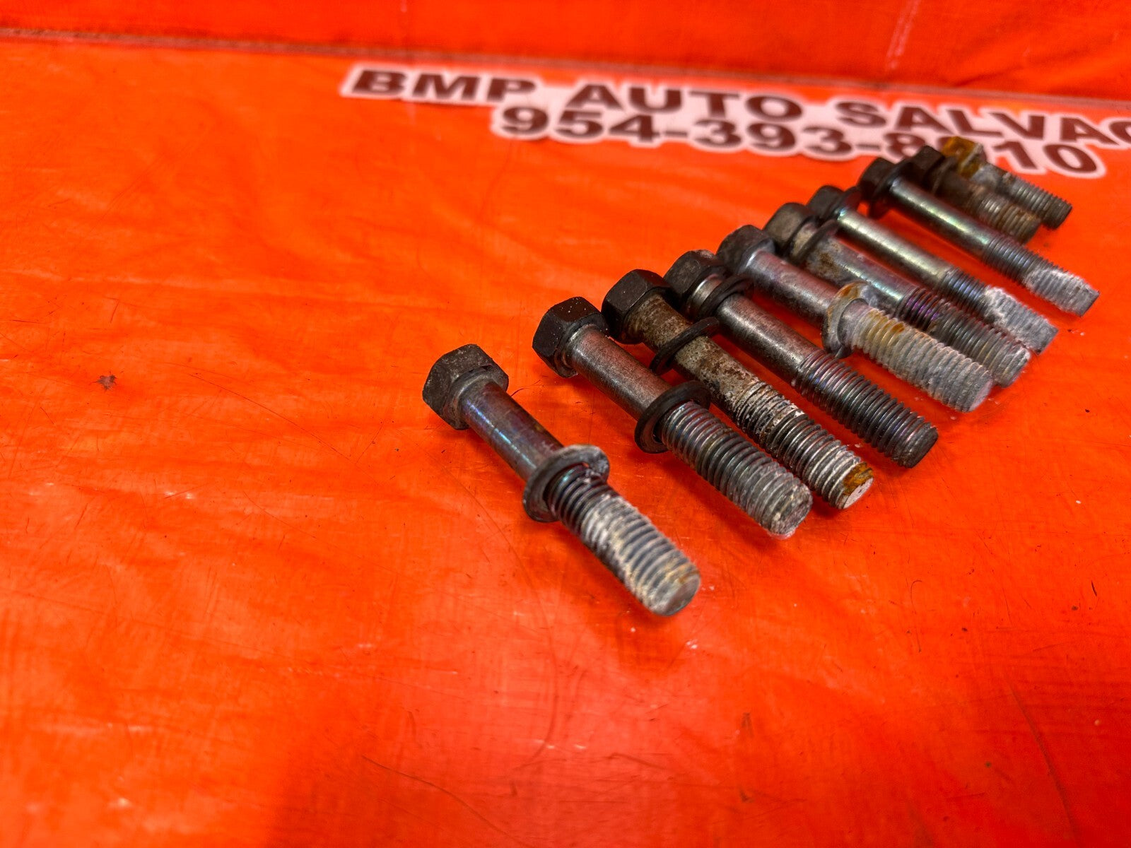 08 15 INFINITI G37 Q60 6 SPEED MANUAL TRANSMISSION BELL HOUSING BOLTS OEM #2451