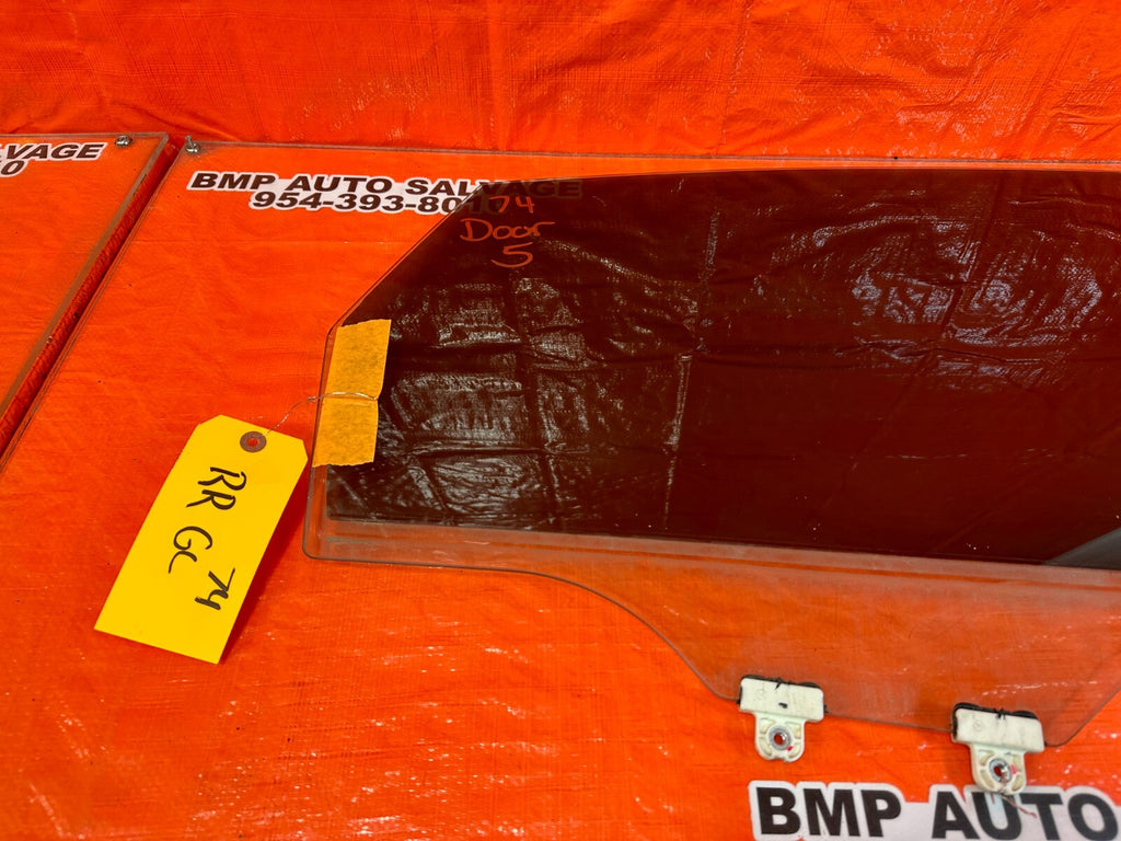 2012 SUBARU WRX STI SEDAN   PASSENGER RIGHT REAR DOOR GLASS WINDOW   OEM #748