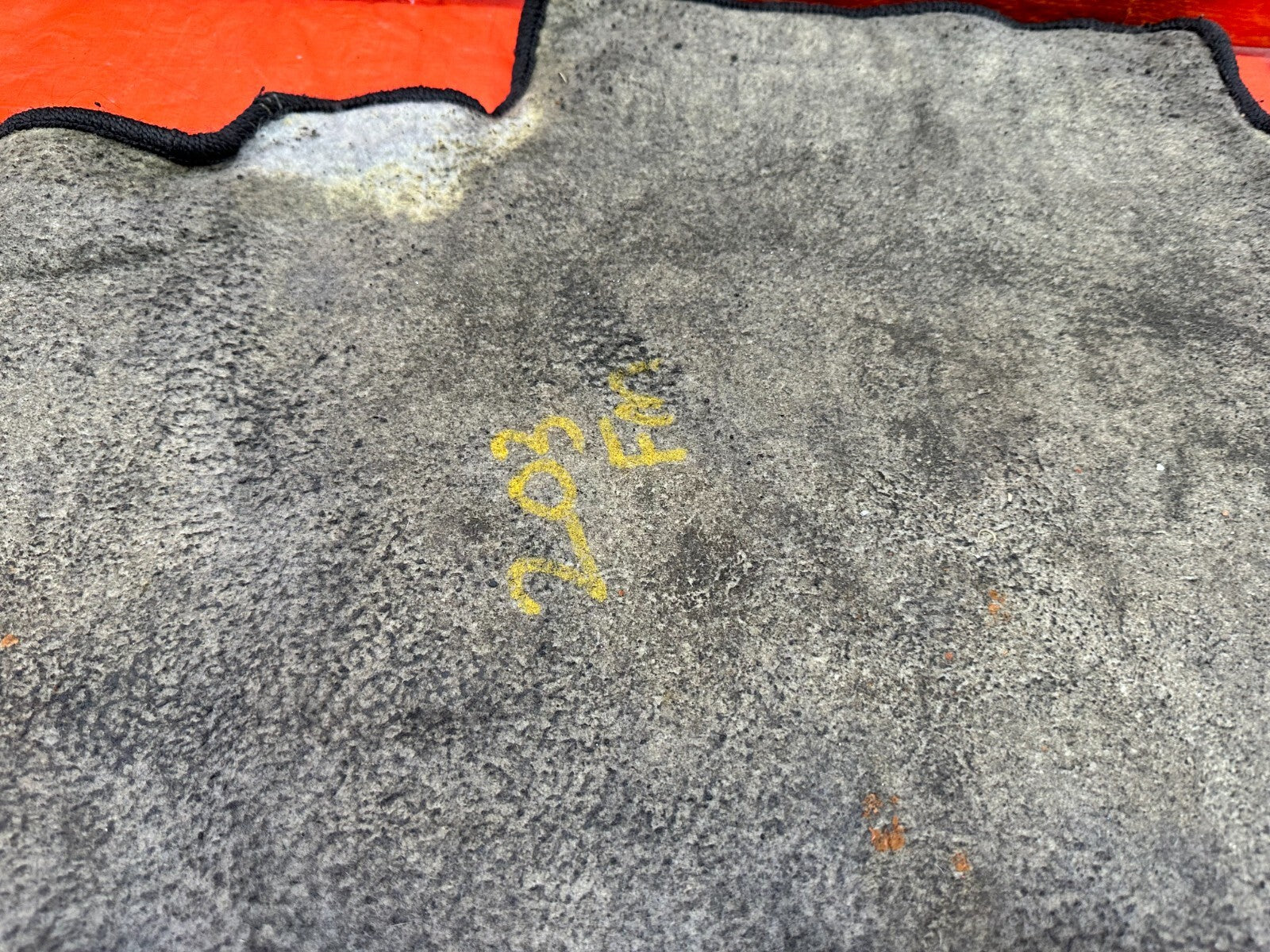 07 11 HONDA CIVIC SI SEDAN   REAR / BACK SEAT   FLOOR MAT RUG   OEM #20312