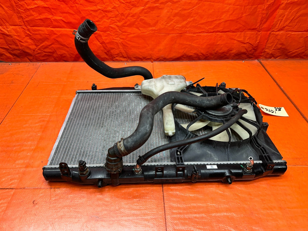 1992-1996 HONDA PRELUDE RADIATOR WITH CONDENSER FAN ASSEMBLY OEM #3384
