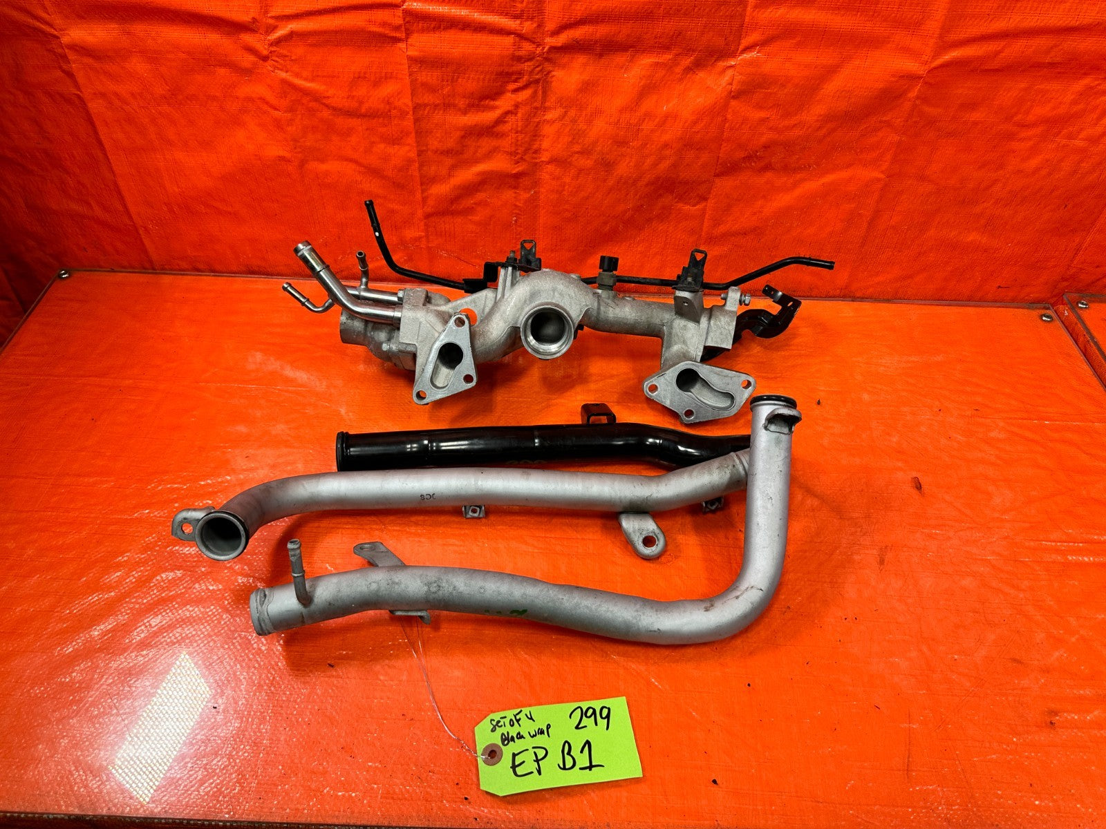 13 16 HYUNDAI GENESIS COUPE 3.8L   ALUMINUM COOLANT PIPE WATER PASSAGE   OEM 29910