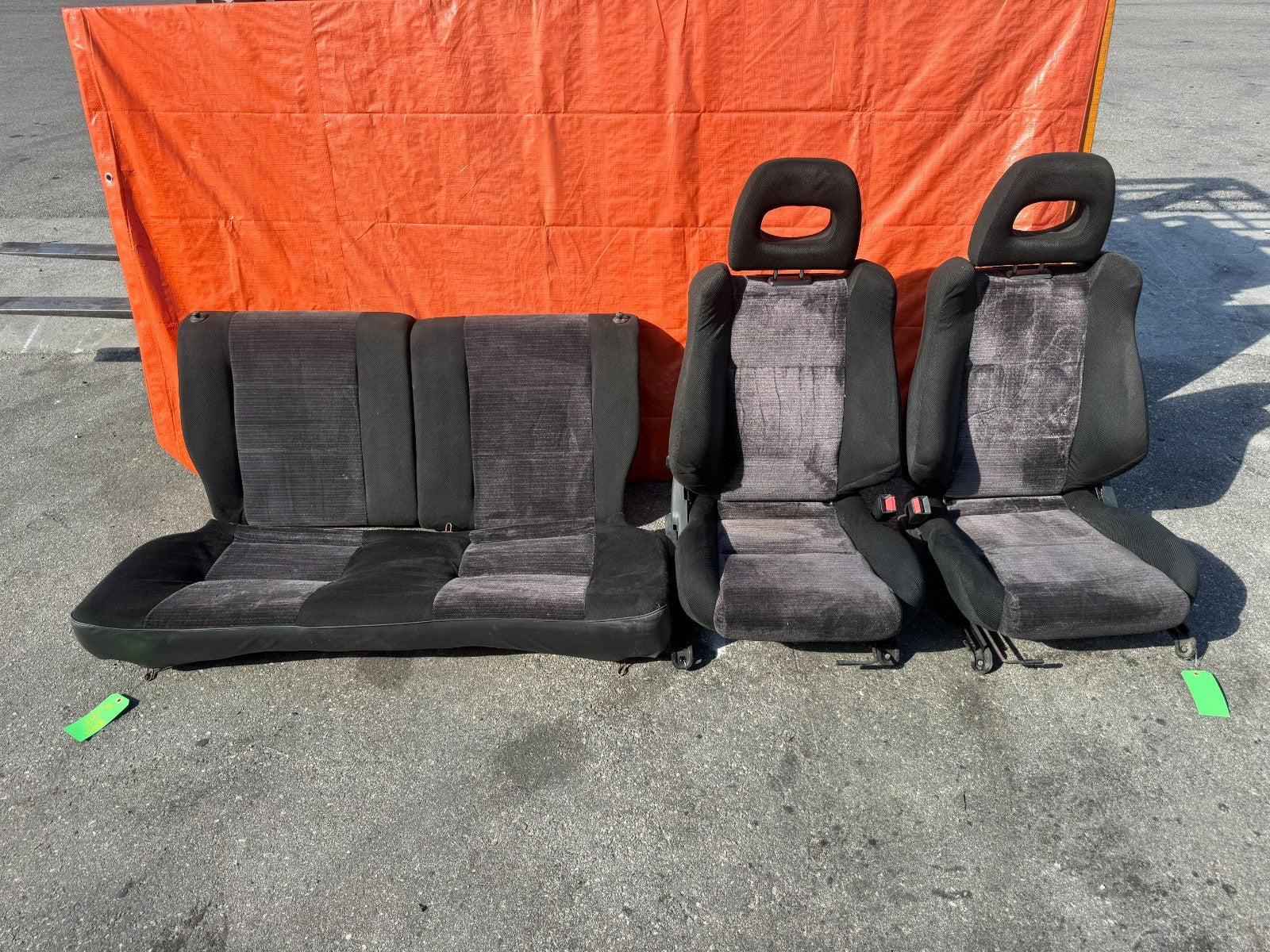 88 91  HONDA CIVIC EF HATCHBACK SI FRONT & REAR SEATS   OEM FACTORY GENUINE 3250