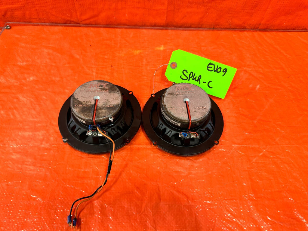 03 06 LANCER EVOLUTION VIII 8 EVO IX 9   MTX AUDI TDX6502 SPEAKERS   #EVO912