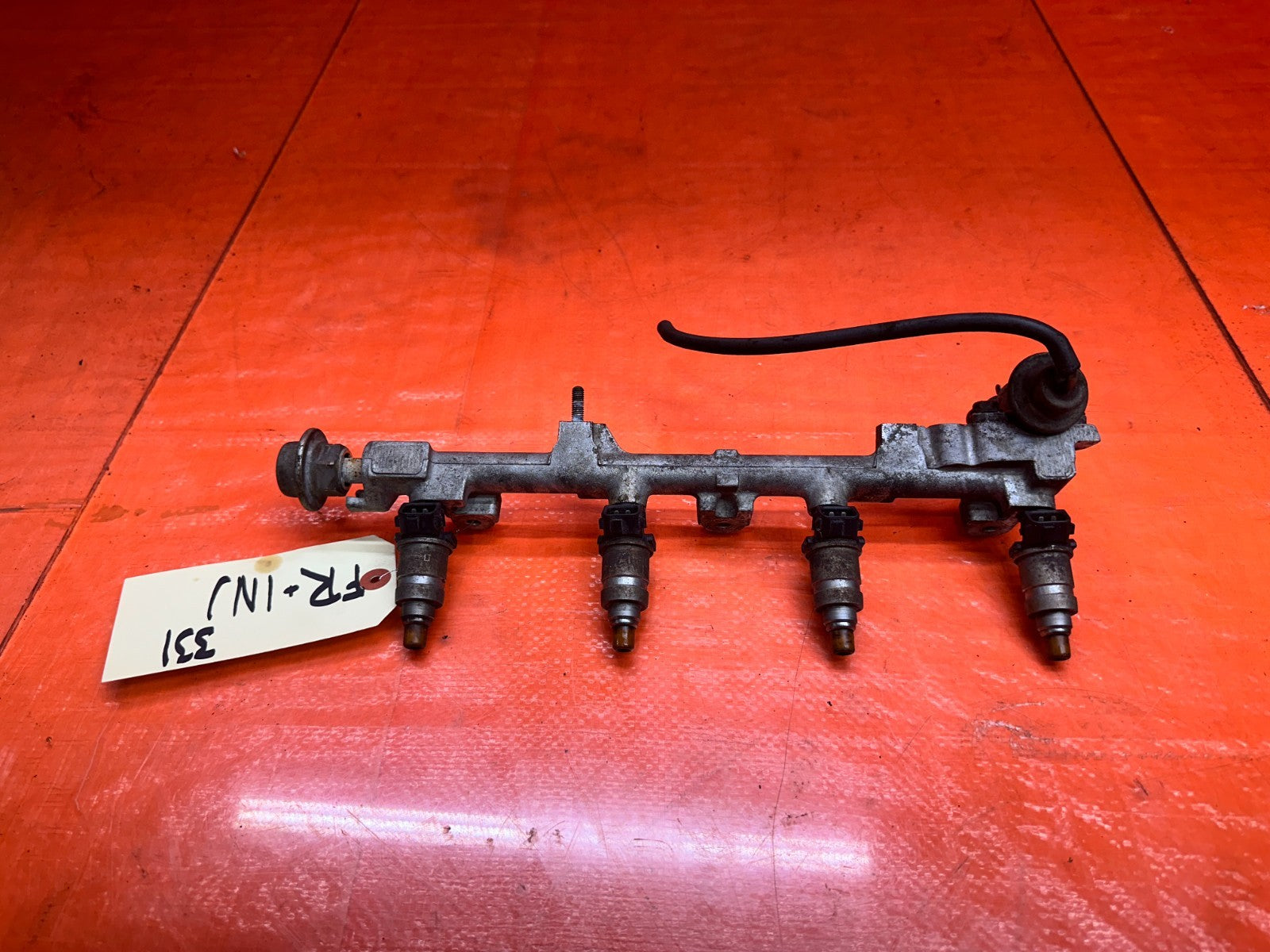 96 01 ACURA INTEGRA 1.8L OBD2 B SERIES B18 FUEL RAIL WITH INJECTORS OEM #3318