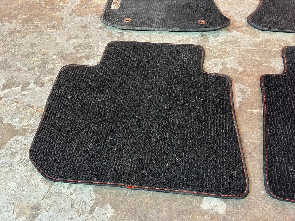 15 20 SUBARU WRX STI   FLOOR MAT SET   BLACK COLOR LEFT RIGHT FRONT REAR OEM 17013