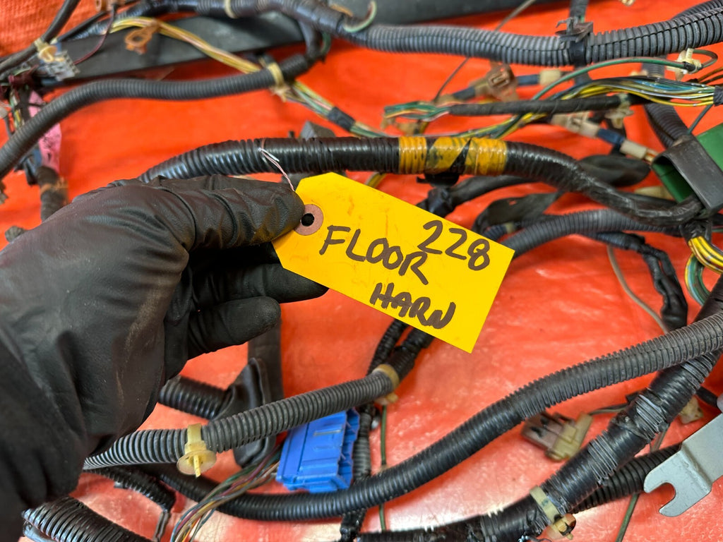 98 01 INTEGRA SEDAN GS GSR LS   FLOOR / REAR WIRING HARNESS WIRE LOOM   OEM #2289