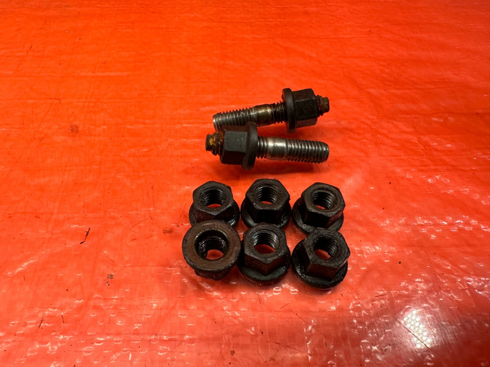 04 08 ACURA TL   J32A3 EXHAUST MANIFOLD HEADER BOLTS HARDWARE   OEM #2342
