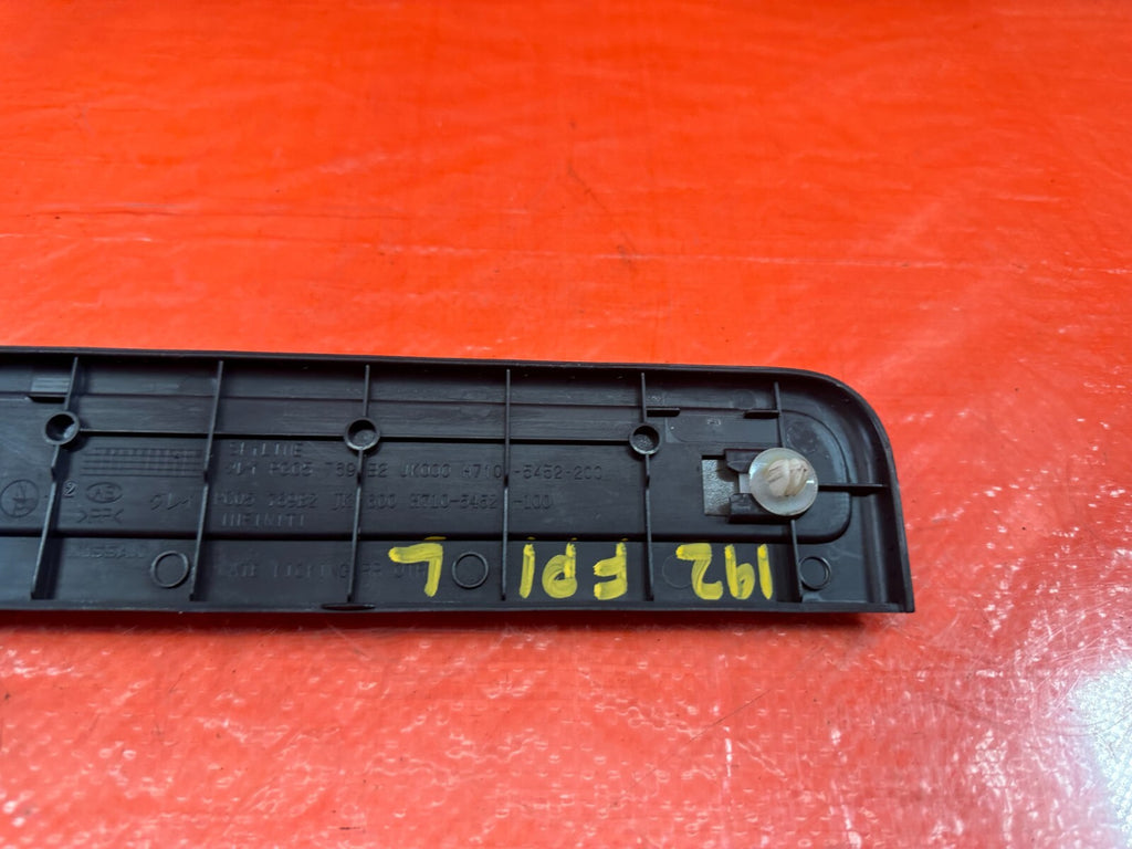 07 13 INFINITI G35 SEDAN REAR LEFT RIGHT FLOOR PILLAR DOOR SILL SCUFF PLATE 192 9