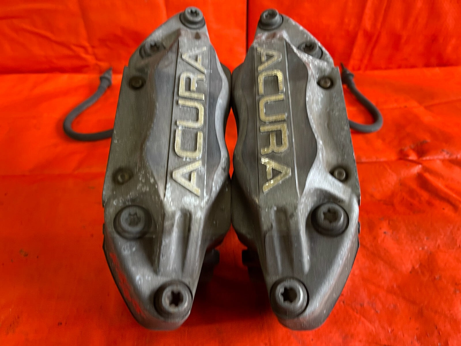 05 12 ACURA RL   4 PISTON BIG BRAKE CALIPER SET   CALIPERS LEFT RIGHT   OEM OE5