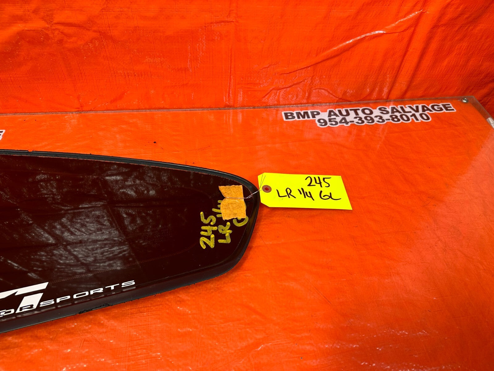 08 15 INFINITI G37 Q60 2D COUPE DRIVER LEFT REAR 1/4 QUARTER GLASS WINDOW OEM 454