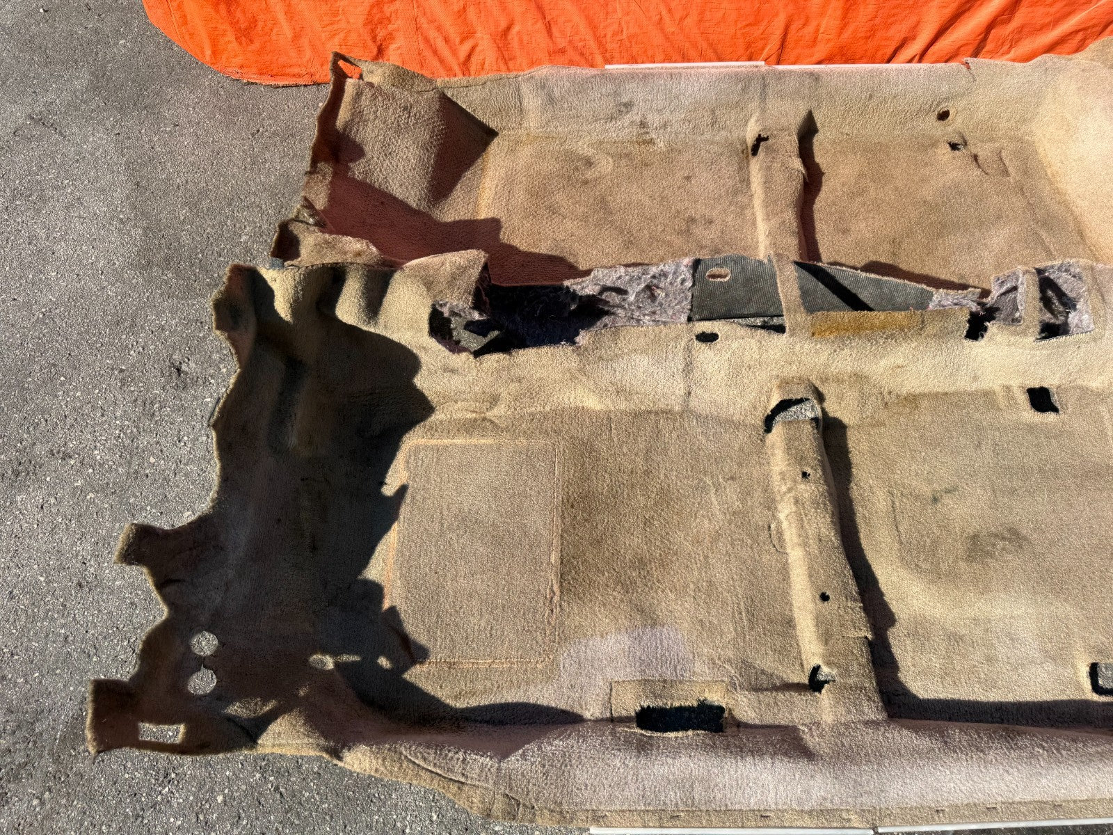 97 01 HONDA PRELUDE   INTERIOR FLOOR CARPET RUG MAT   TAN IN COLOR    OEM #32310