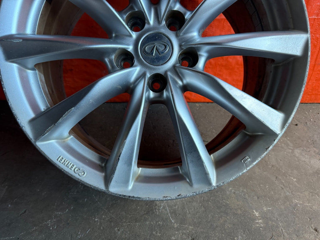 08 15 INFINITI G37 Q60   10 SPOKE   18 INCH   FRONT WHEEL RIM   OEM #310 21
