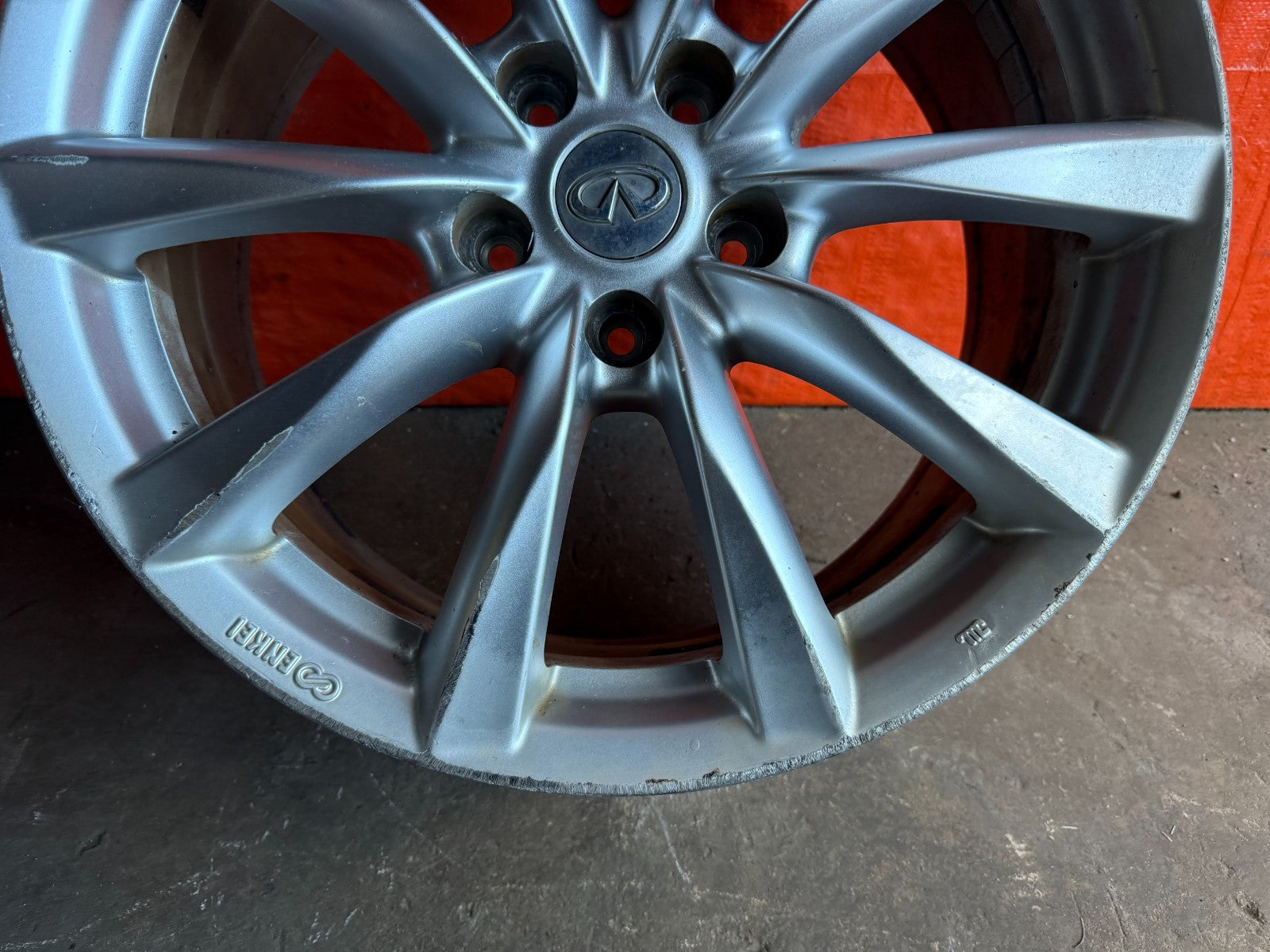 08 15 INFINITI G37 Q60   10 SPOKE   18 INCH   FRONT WHEEL RIM   OEM #310 21