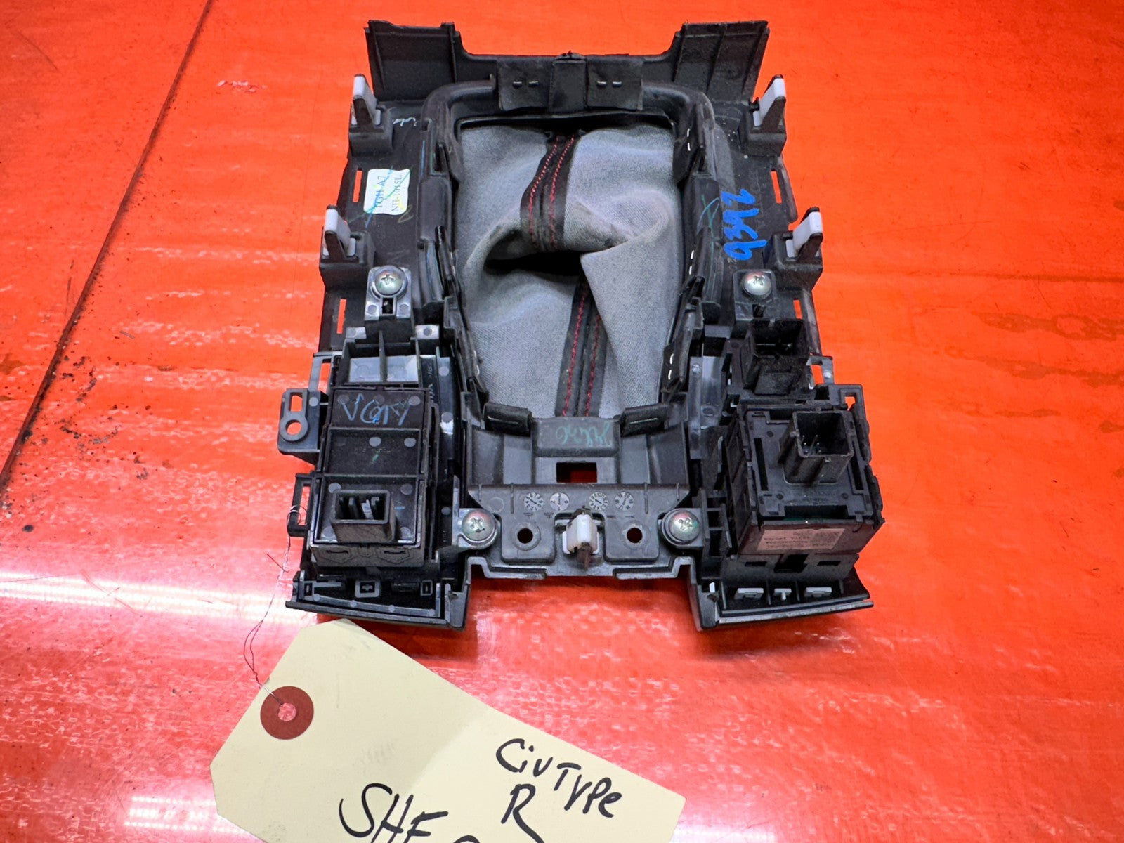 2017 2021 HONDA CIVIC TYPE R SHIFT CENTER CONSOLE TRIM PANEL BEZEL OEM #18CTR8