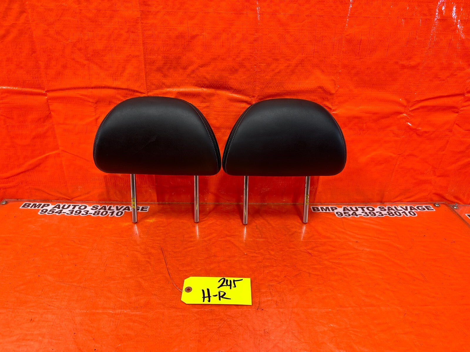 08 15 INFINITI G37 & Q60 2D COUPE FRONT SEAT HEAD REST LEFT AND RIGHT   OEM 2450