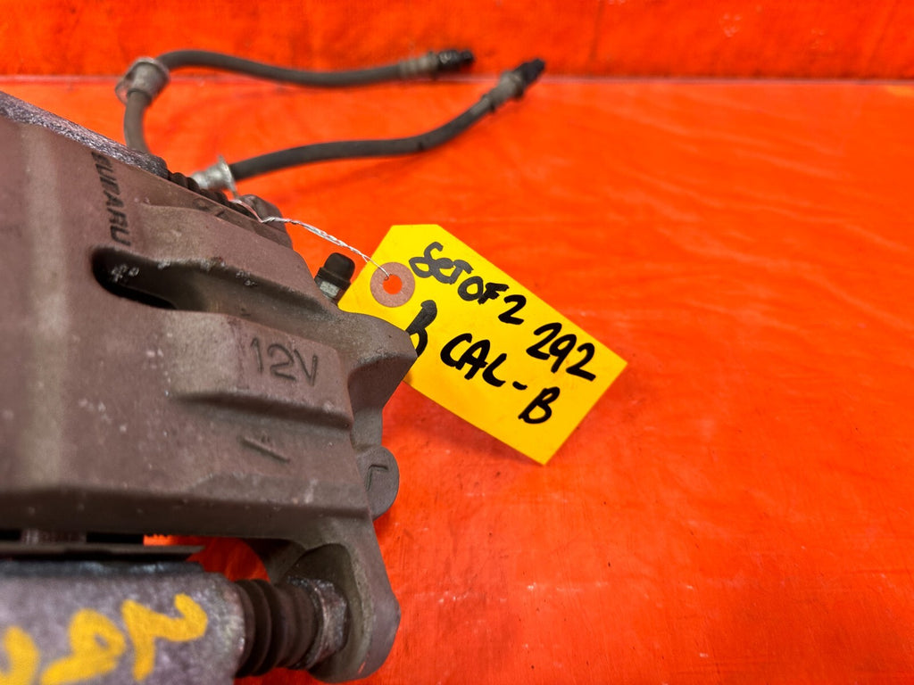 13 20 SUBARU BRZ   LEFT AND RIGHT REAR BRAKE CALIPERS   OEM FACTORY #2921
