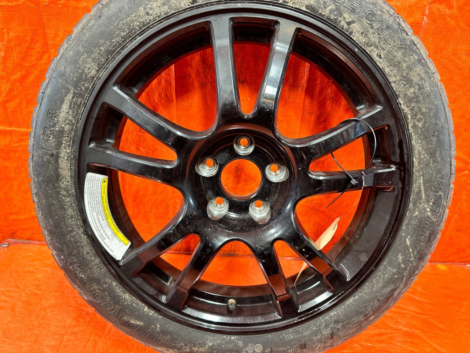 08 15 INFINITI G37 Q60   SPORT MODEL W/ SPORT CALIPERS SPARE TIRE WHEEL RIM 3282