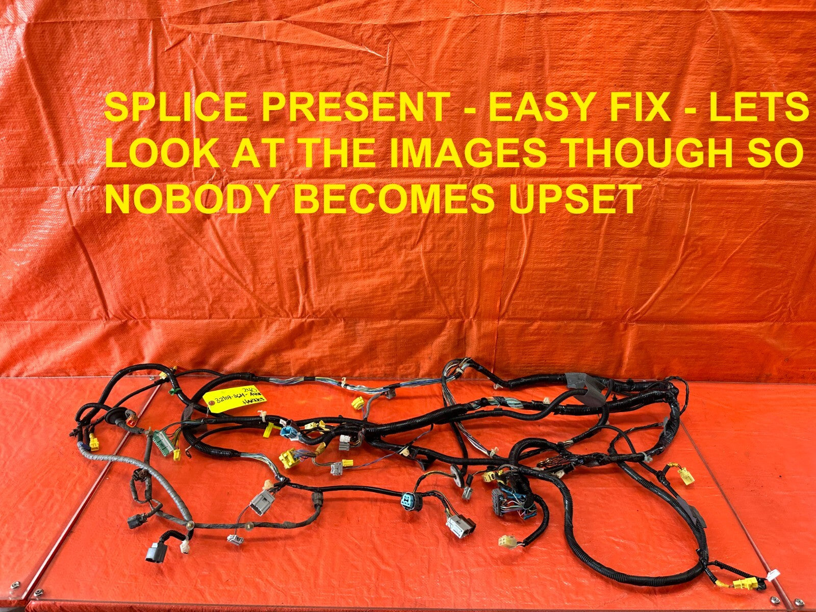 02 04 ACURA RSX   TYPE S   INTERIOR FLOOR WIRING HARNESS WIRE LOOM   OEM OE #2400