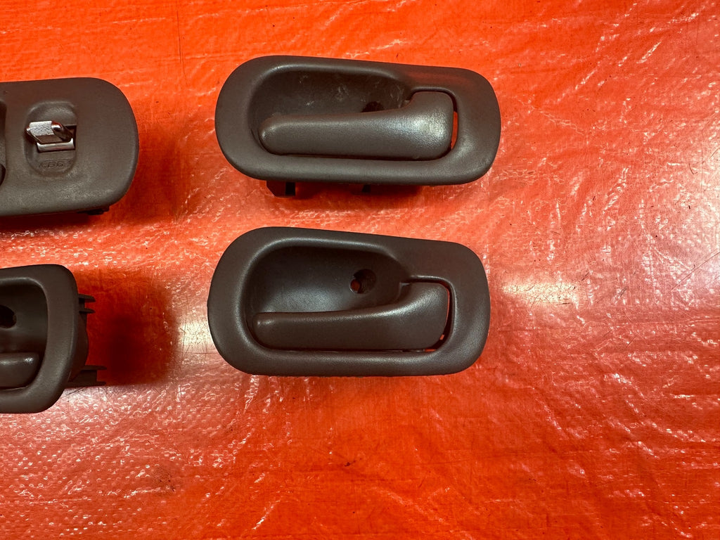 96 00 HONDA CIVIC SEDAN INTERIOR DOOR HANDLE SET LEFT RIGHT FRONT REAR GRAY OEM7