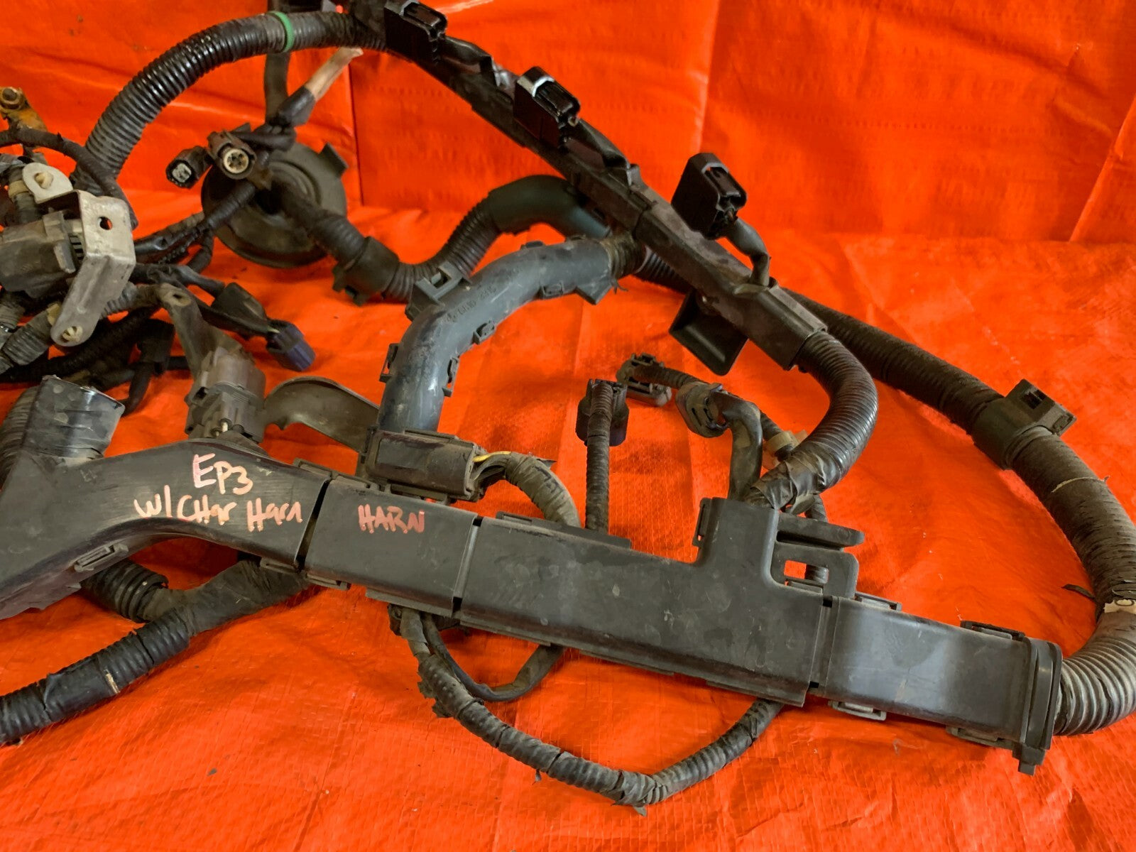02 05 HONDA CIVIC SI 2.0 EP3   ENGINE MOTOR WIRING HARNESS W/ CHARGE HARNESS OEM1