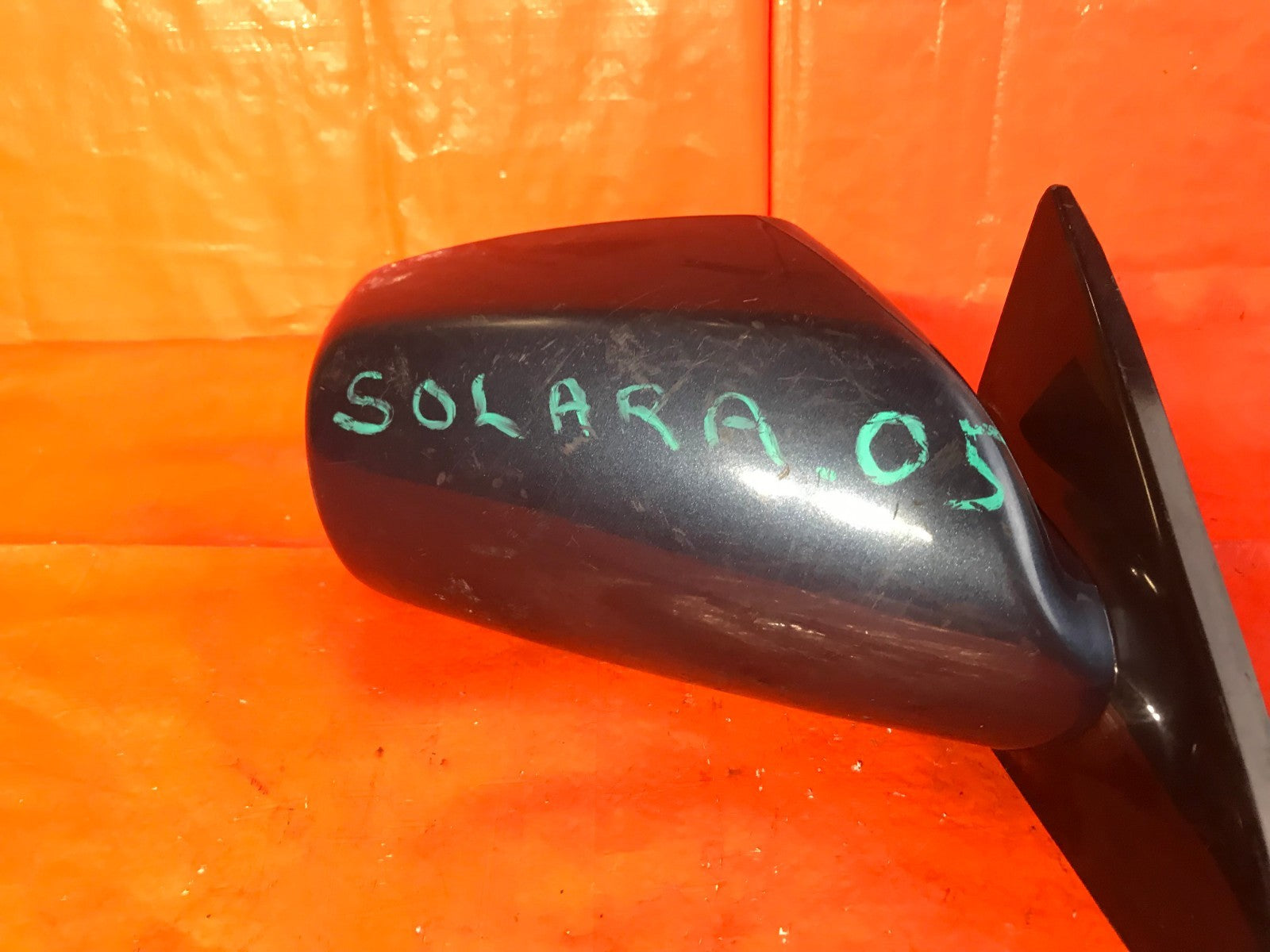 OEM 2005 05 TOYOTA SOLARA PASSENGER RIGHT SIDE VIEW MIRROR   DARK BLUE COLOR1