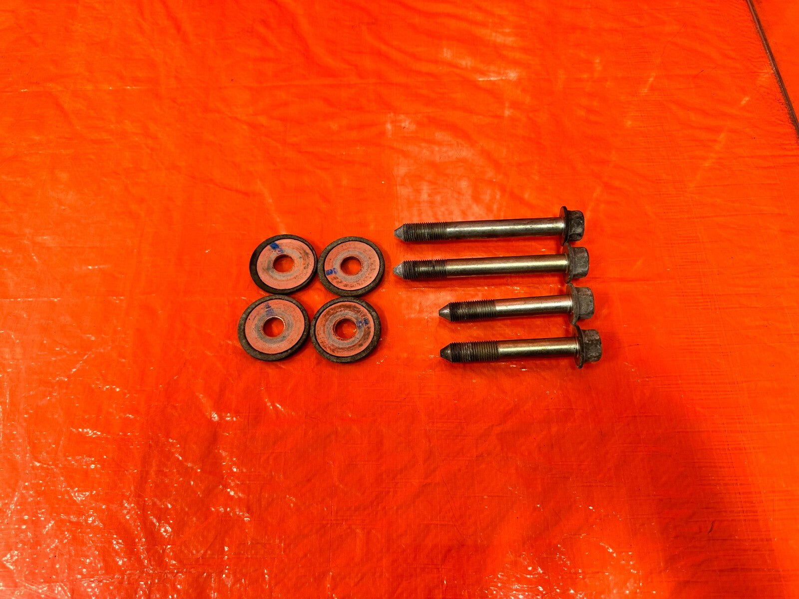 09 14 ACURA TSX   POWER STEERING RACK GEAR BOX BOLTS HARDWARE WASHERS OEM #2791