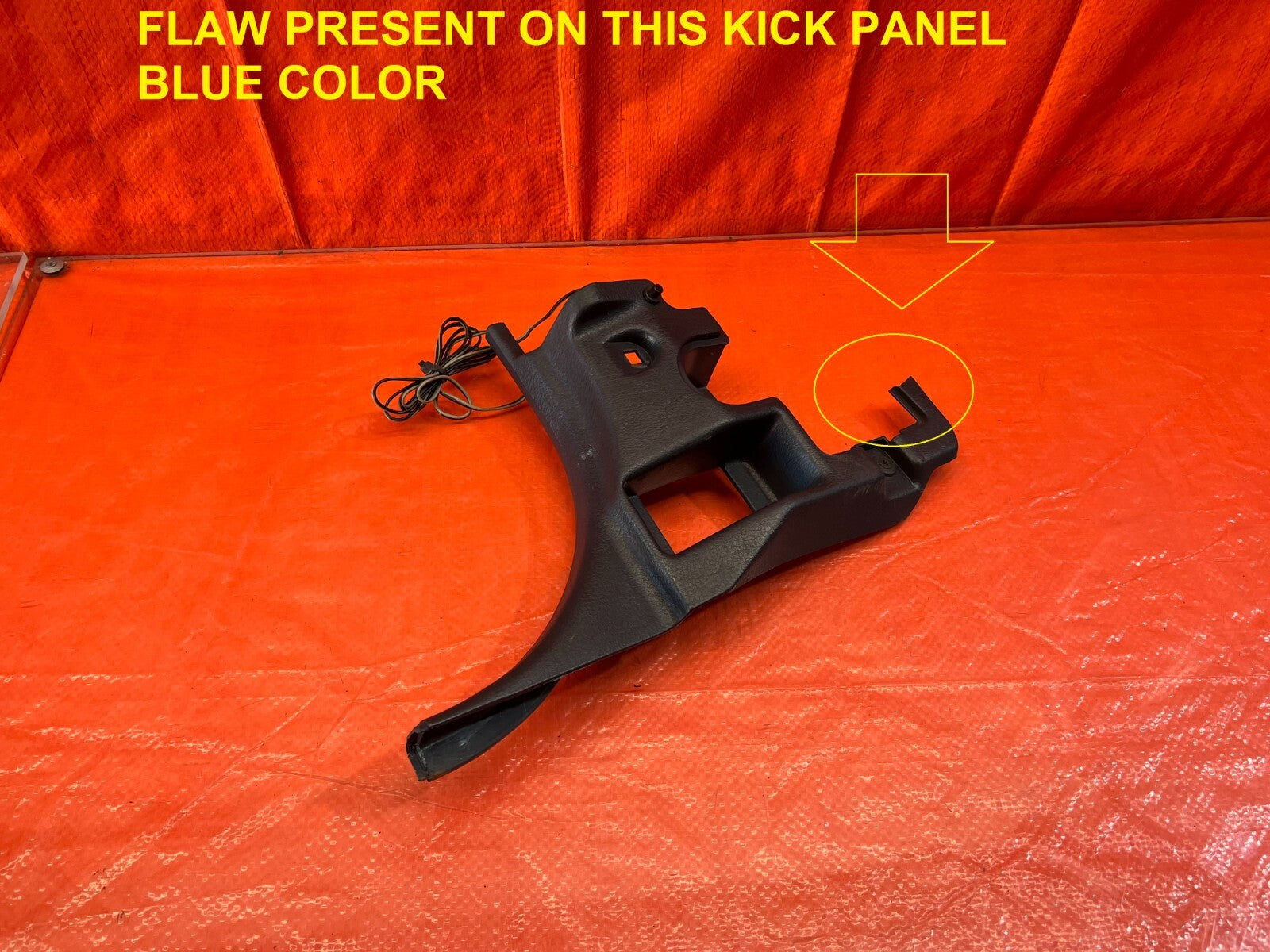90 91 ACURA INTEGRA 2D   KICK PANEL   DRIVER LEFT SIDE   BLUE COLOR   OEM FACTOR0