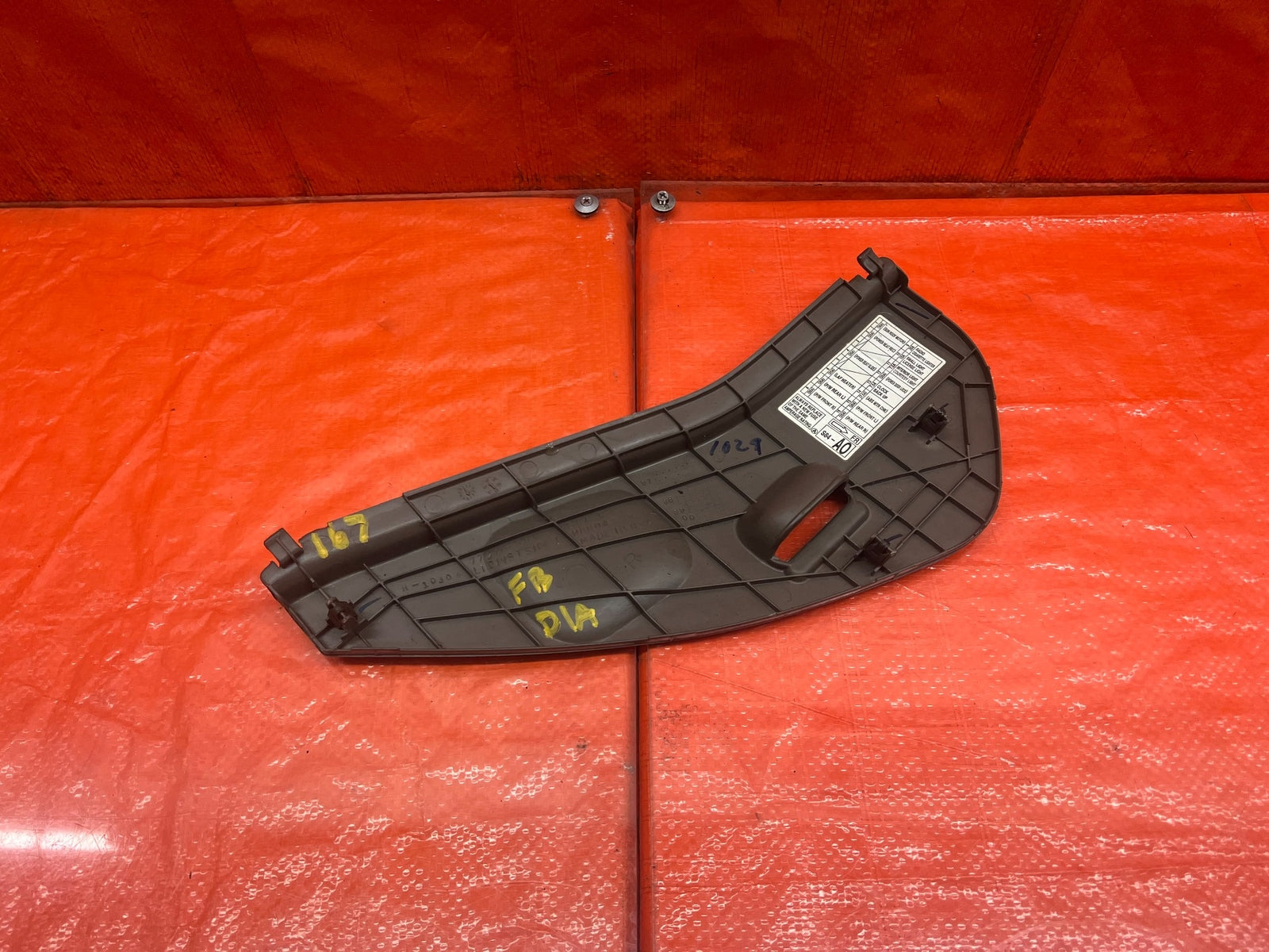 98 02 HONDA ACCORD SEDAN   INTERIOR FUSE DIAGRAM PANEL   RIGHT   TAN   OEM #1677