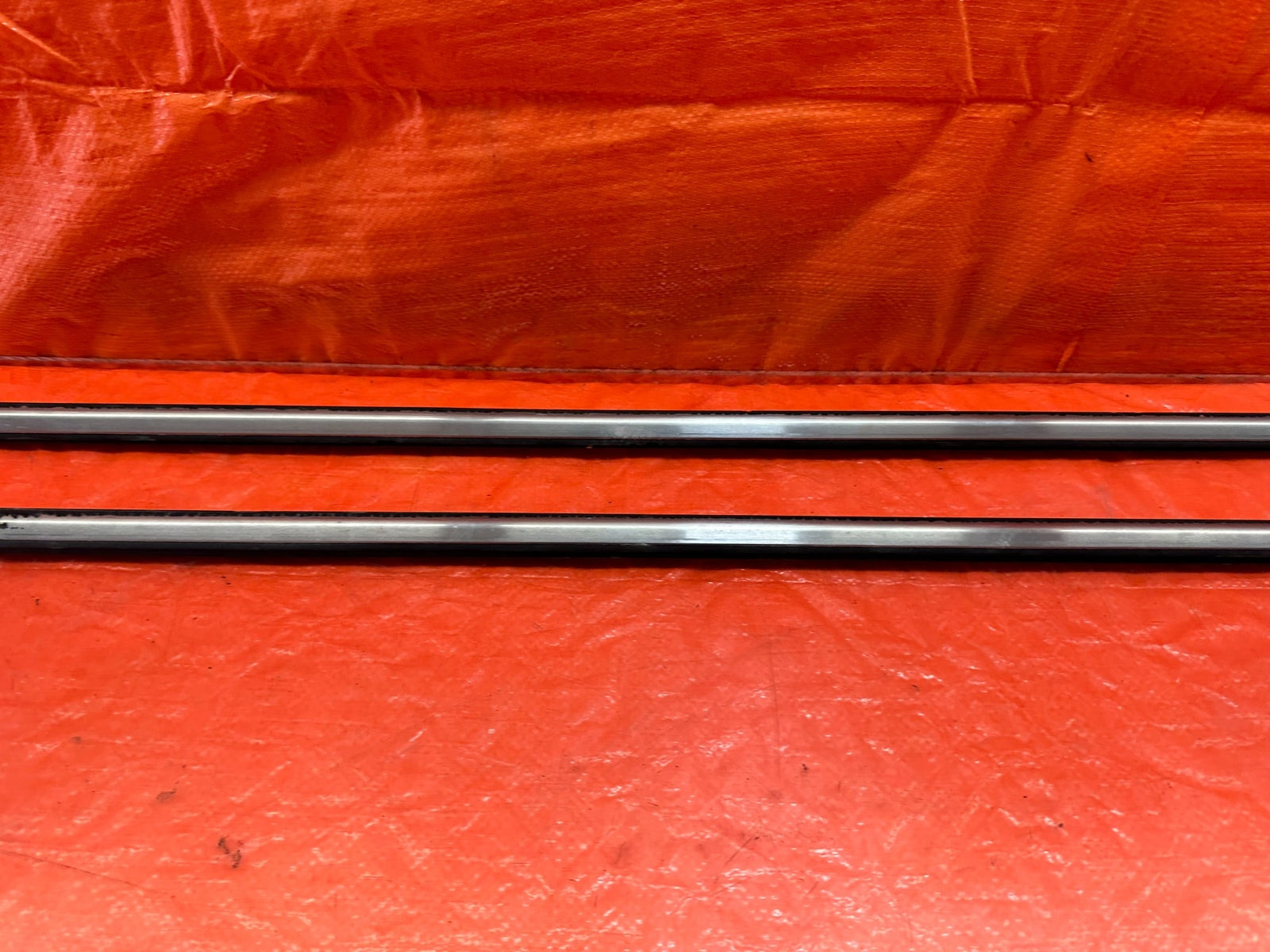 92 93 HONDA CIVIC COUPE & HATCH / EXTERIOR DOOR WINDOW GLASS TRIM SET LEFT RIGHT6