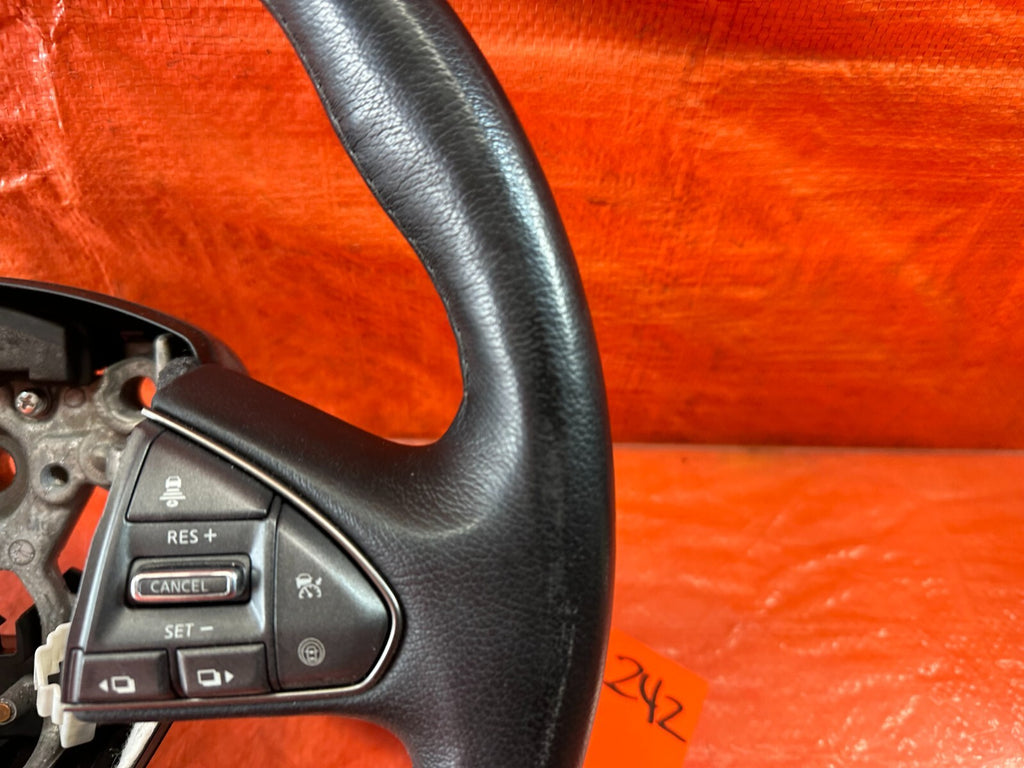 2017 17 INFINITI Q50 RED SPORT 400 RWD   STEERING WHEEL   NON HEATED   OEM #2425
