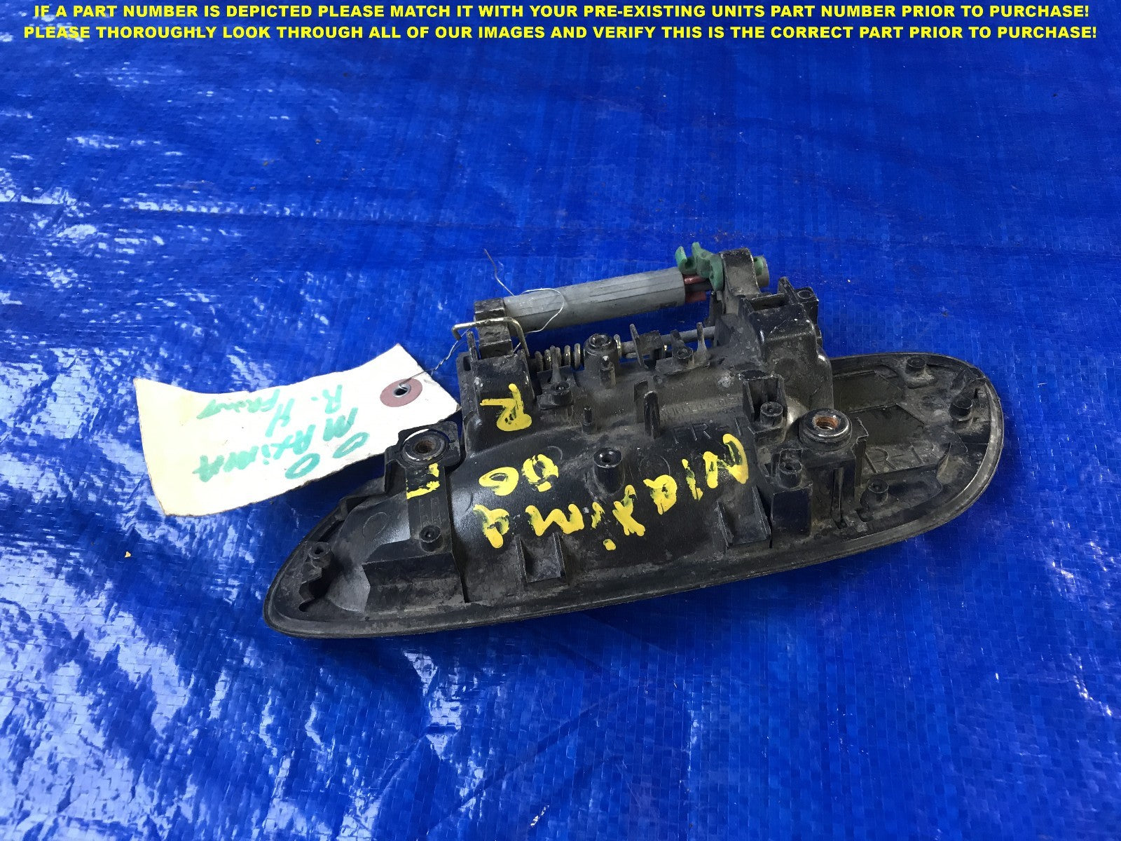 OEM 2000 00 NISSAN MAXIMA PASSENGER RIGHT REAR EXTERIOR DOOR HANDLE  1