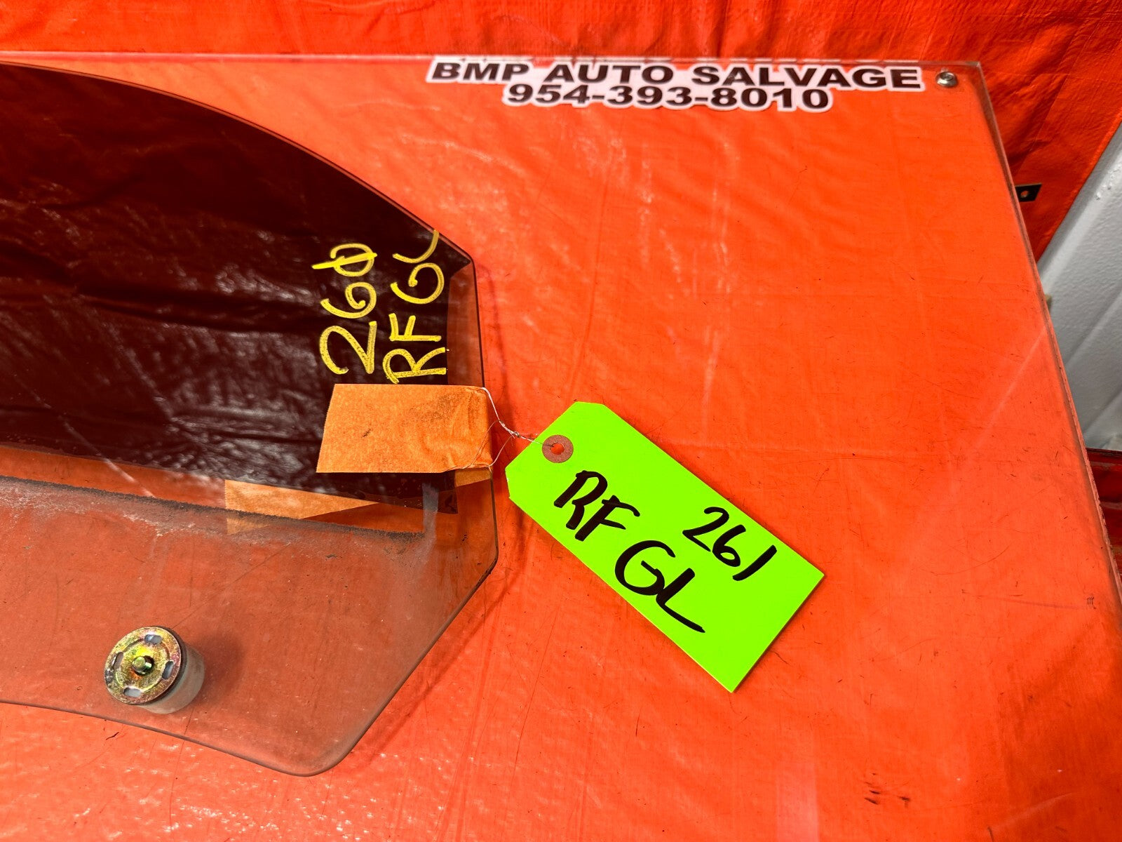 02 10 LEXUS SC430   PASSENGER RIGHT FRONT   DOOR GLASS WINDOW OEM FACTORY #2614