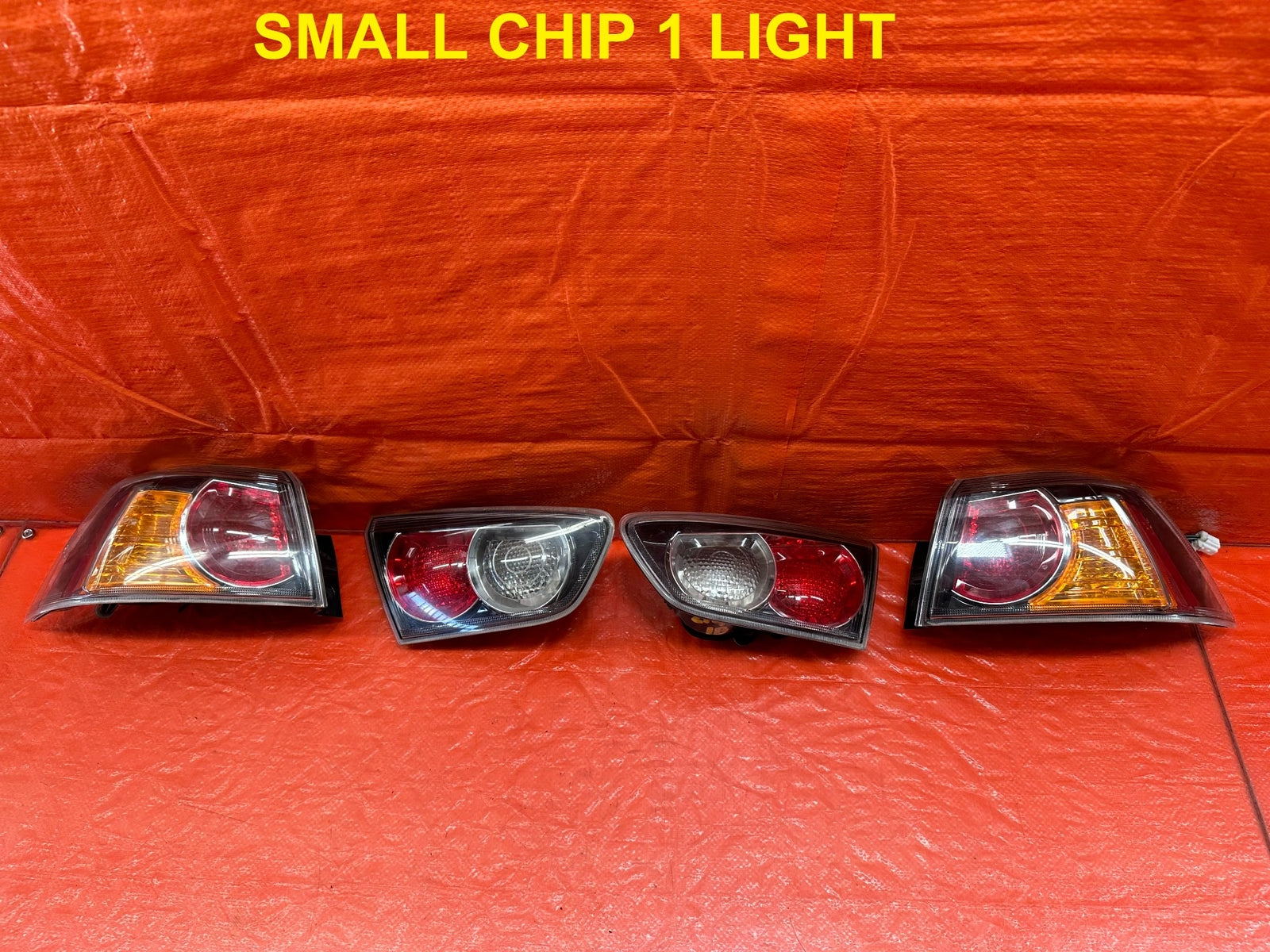 08 15 LANCER EVOLUTION X EVO 10   LEFT RIGHT INNER OUTER TAIL LIGHTS LAMPS #2140