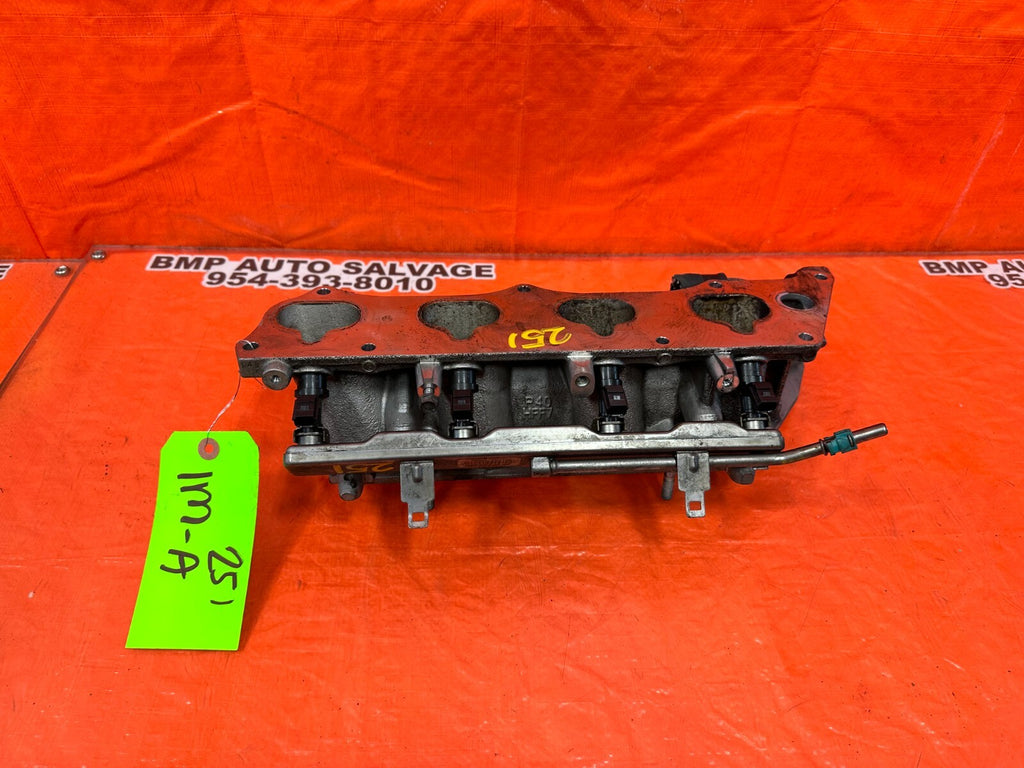 08 12 HONDA ACCORD K24Z3 ALUMINUM INTAKE MANIFOLD PORTION W/ FUEL RAIL INJECTORS4