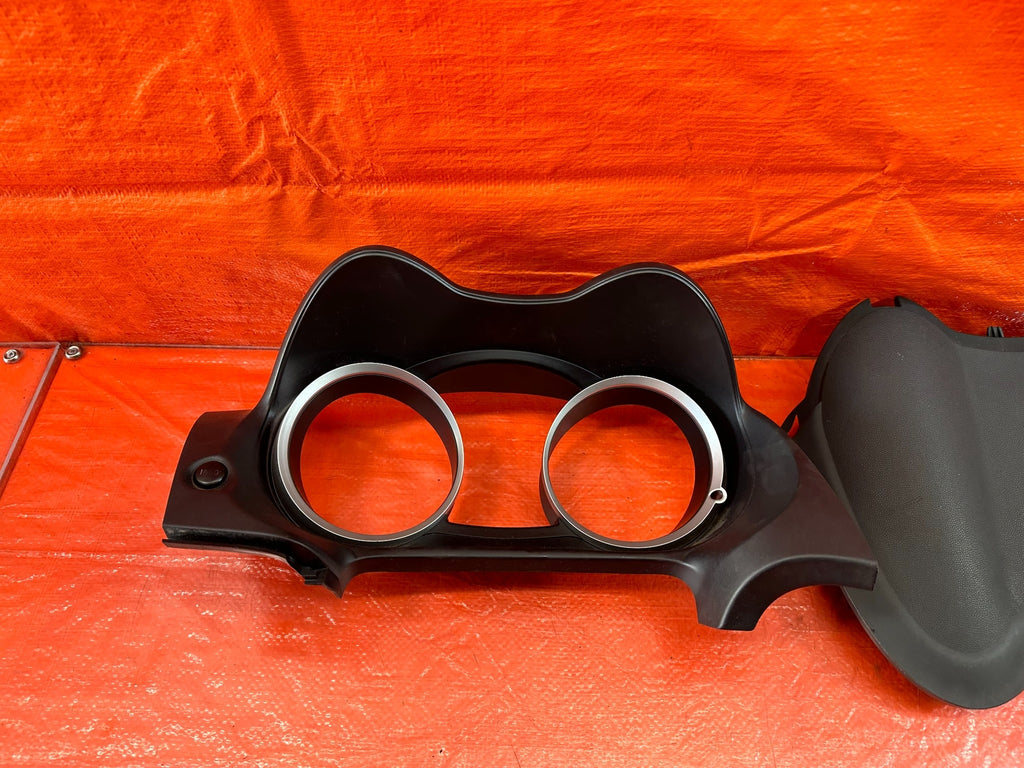 08 15 LANCER EVOLUTION X EVO 10   INSTRUMENT CLUSTER BEZEL TRIM   BOTH   OEM 2149