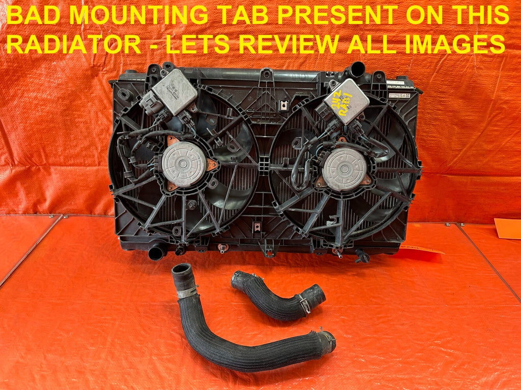 16 20 INFINITI Q50   RED SPORT 400   RADIATOR   100% COMPLETE W/ FANS   OEM #2420