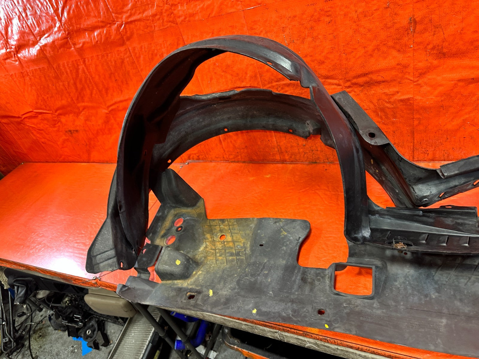 98 HONDA PRELUDE COMPLETE FACTORY FENDER LINER SET LEFT RIGHT CENTER LINERS OEM19