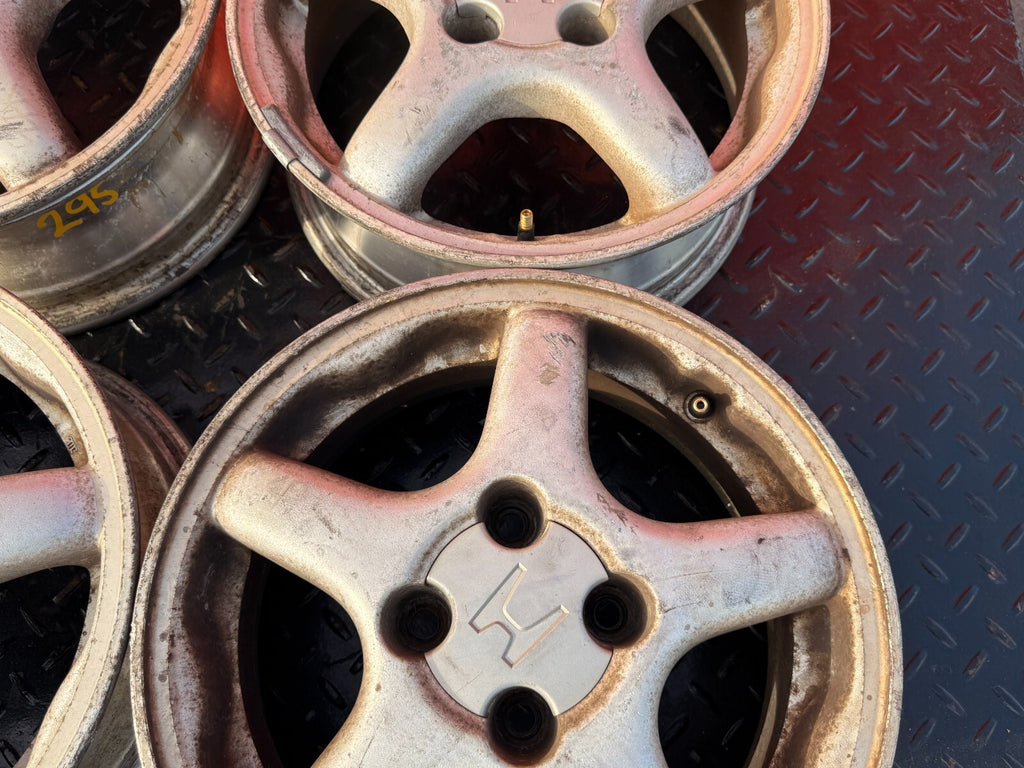 93 97 HONDA DEL SOL S SI   5 SPOKE   VTEC MODEL 14 INCH WHEELS AND TIRES   #2953