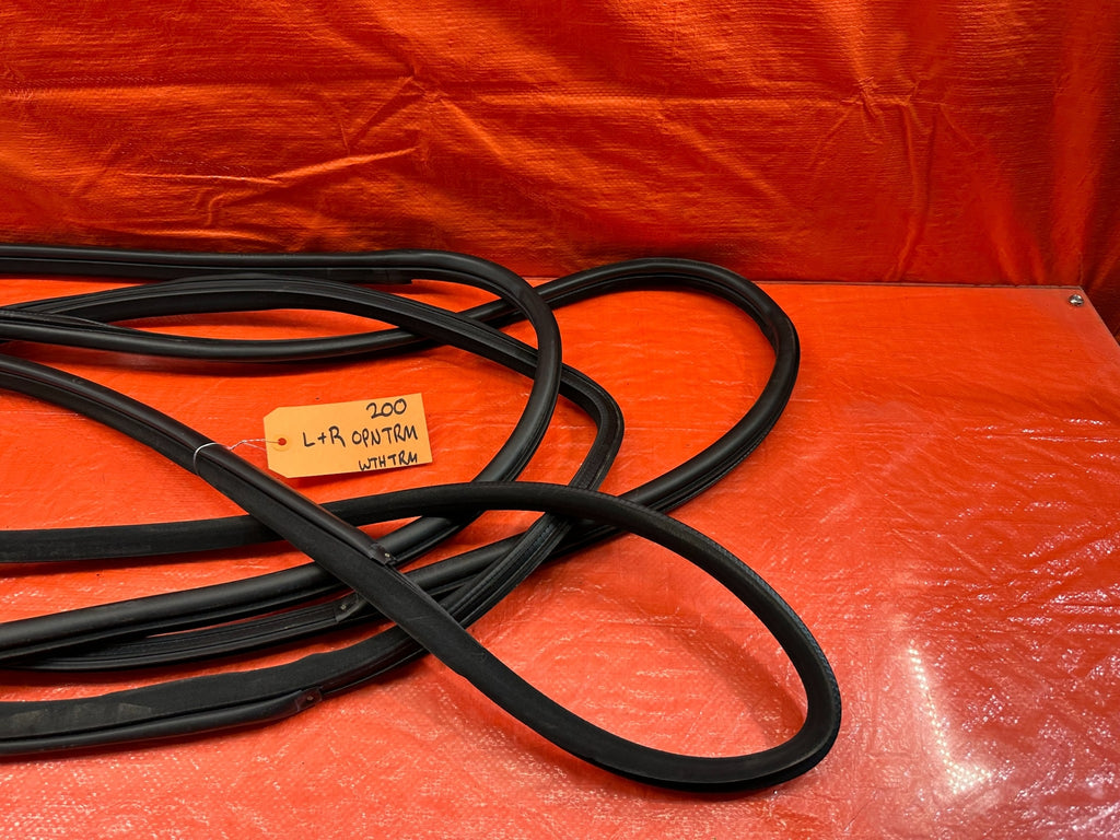 17 20 INFINITI Q60 CHASSIS TO DOOR OPEN TRIM WEATHER STRIP LEFT & RIGHT OEM #2004