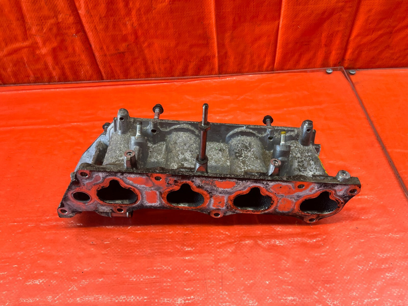 09 14 ACURA TSX 2.4L K24Z3 INTAKE MANIFOLD INJECTOR BASE ALUMINUM PORTION   #1590