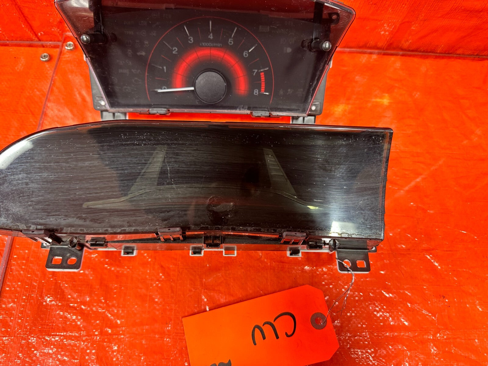 2013 13 HONDA CIVIC SI 2D COUPE   RED FACE   INSRTUMENT CLUSTER SPEEDOMETER OEM6