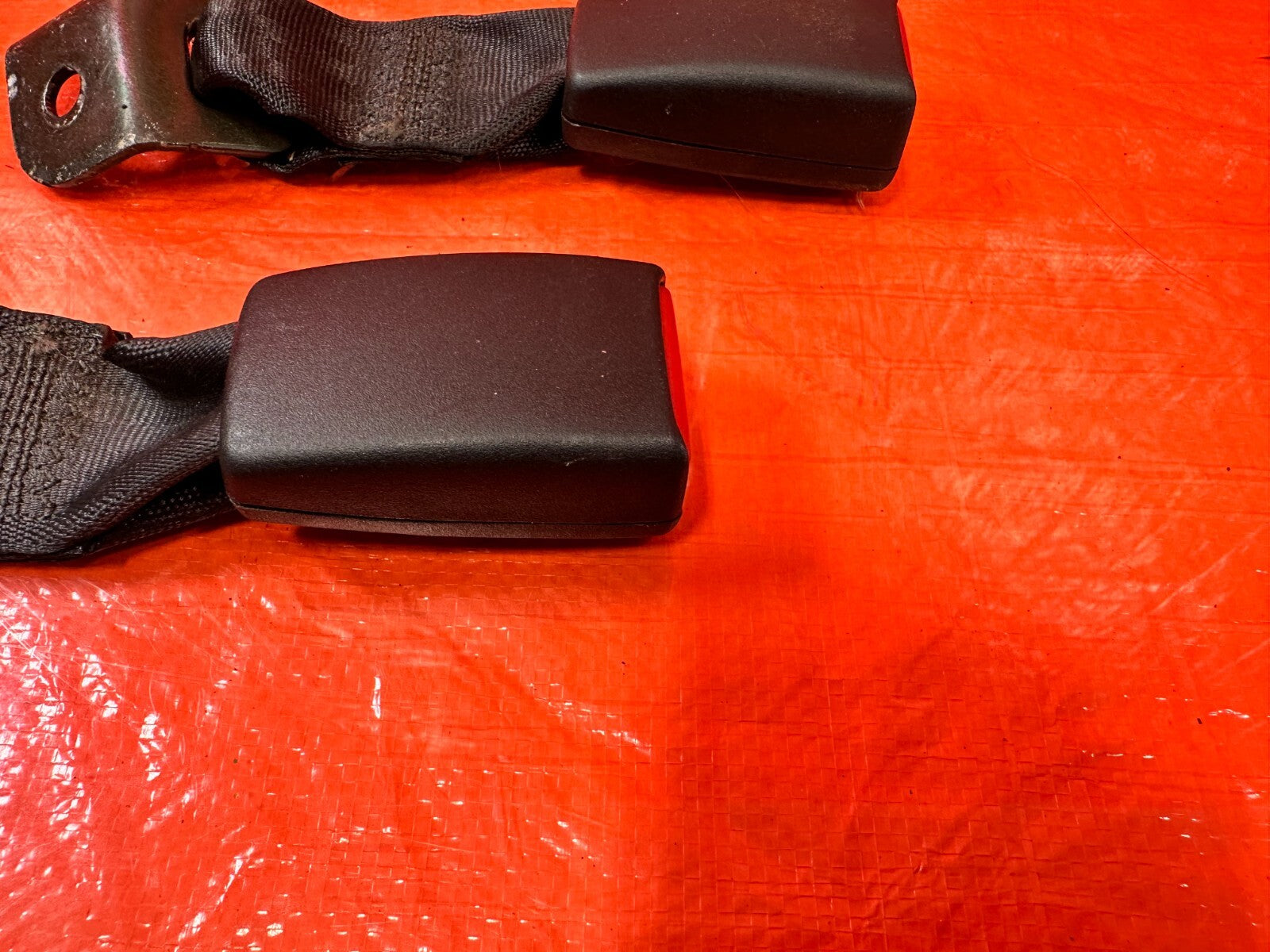 02 06 ACURA RSX TYPE S & BASE   REAR SEAT BELT SET LEFT RIGHT BLACK OEM #2713