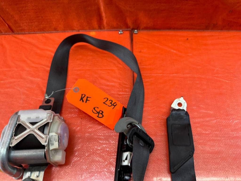 2012 12 HONDA ACCORD SEDAN   PASSENGER RIGHT FRONT   SEAT BELT   BLACK   OEM 2393