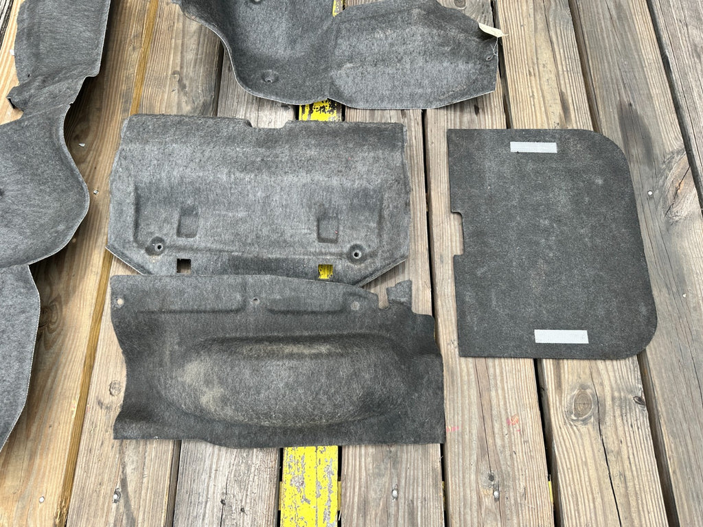 00 03 HONDA S2000 AP1 2.0L REAR TRUNK CARPET MAT LINER PANEL KIT SET 6 PIECES #38