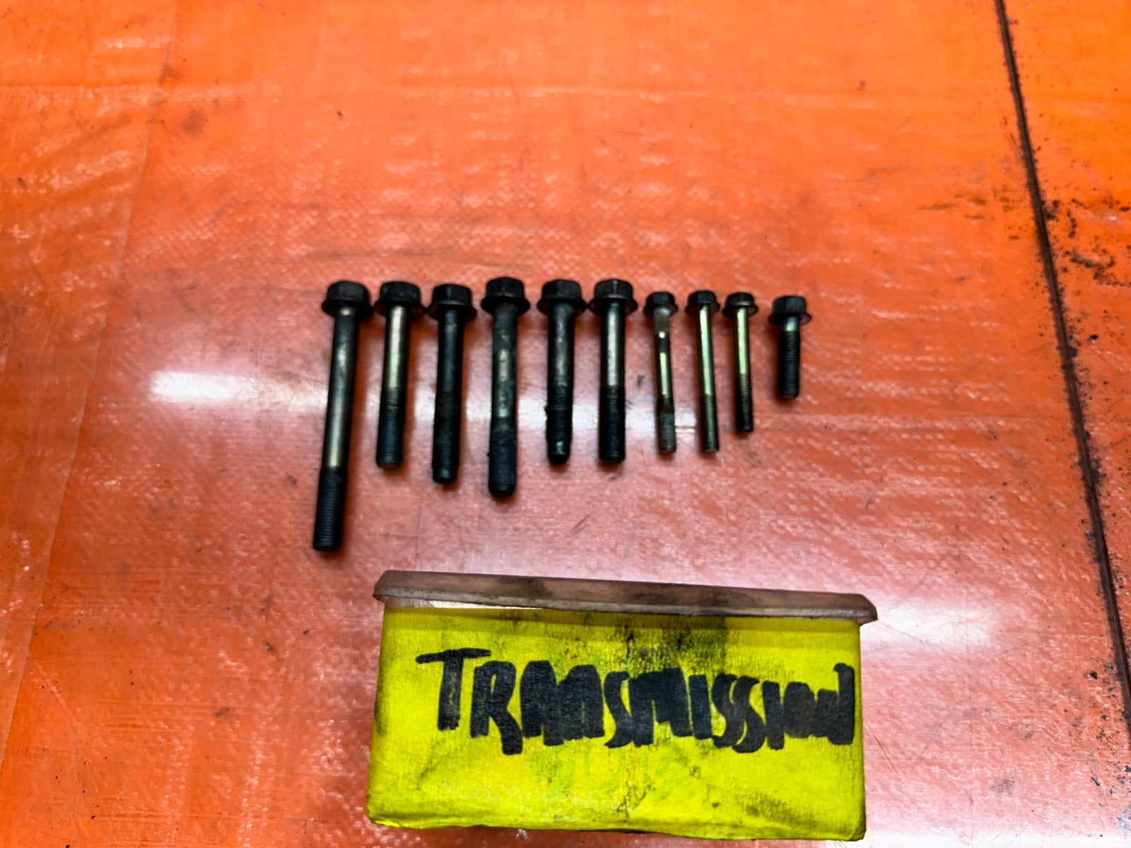 92 96 HONDA PRELUDE H22A MT TRANSMISSION BELLHOUSING BOLTS OEM #3324