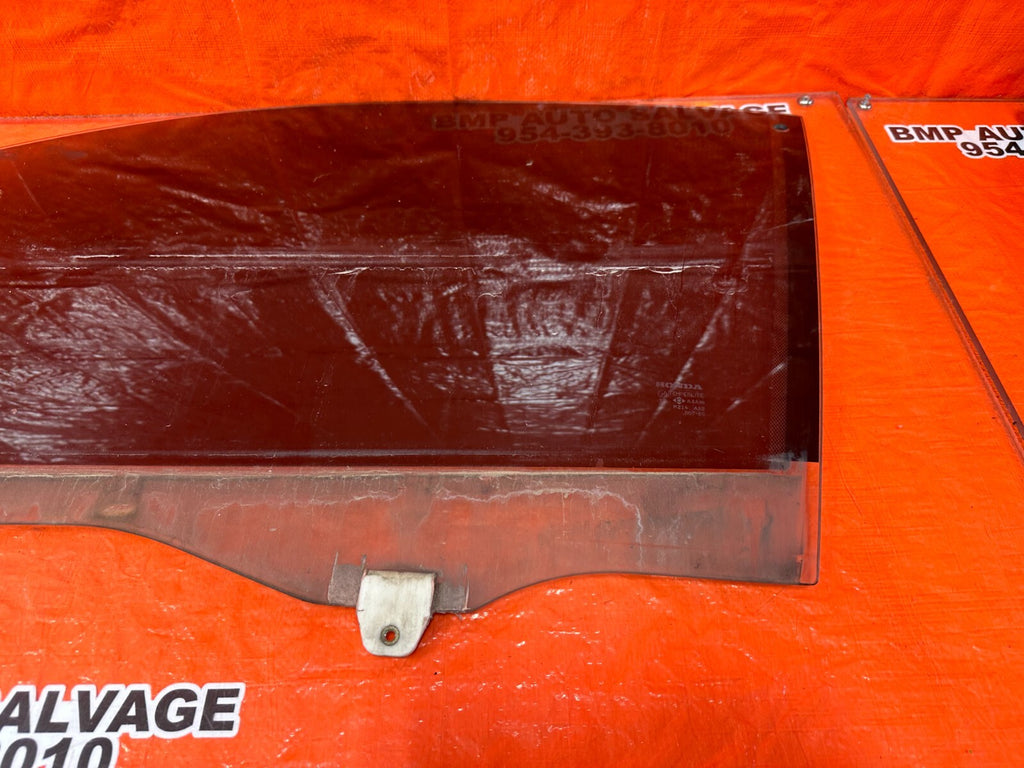 94 01 ACURA INTEGRA 2D   DRIVER LEFT FRONT   WINDOW GLASS   OEM OE FACTORY #2531