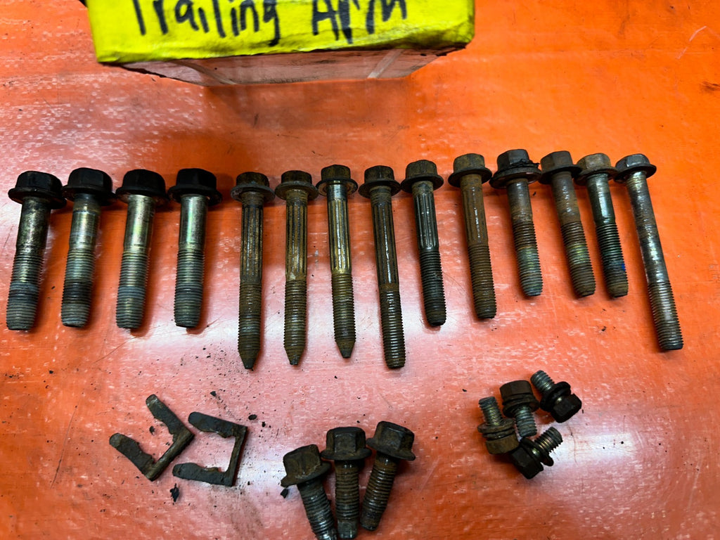 94-01 ACURA INTEGRA REAR TRAILING ARM MOUNTING BOLTS HARDWARE SET OEM #3408